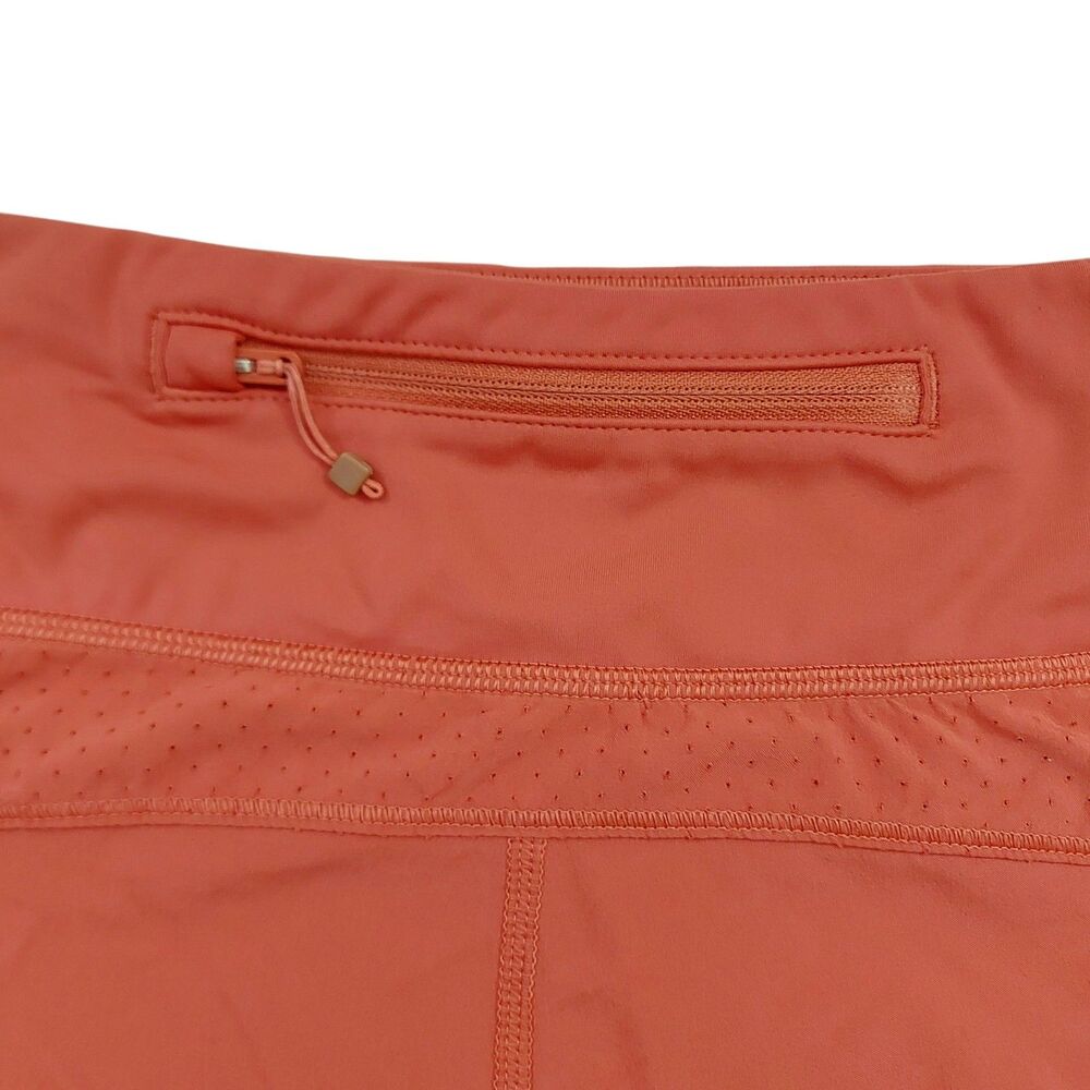 Athleta Run With It 3.5" Short Womens Medium Orange Sports Athletic Training - Picture 5 of 11